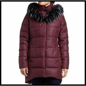 NWT The North Face 550 Down Fill Puffer Zipper Parka Coat Faux Fur Hood XS NEW